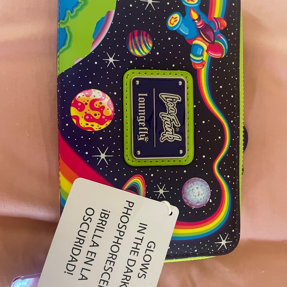 Lisa Frank cosmic Alien ride zip around wallet - Picture 2 of 3